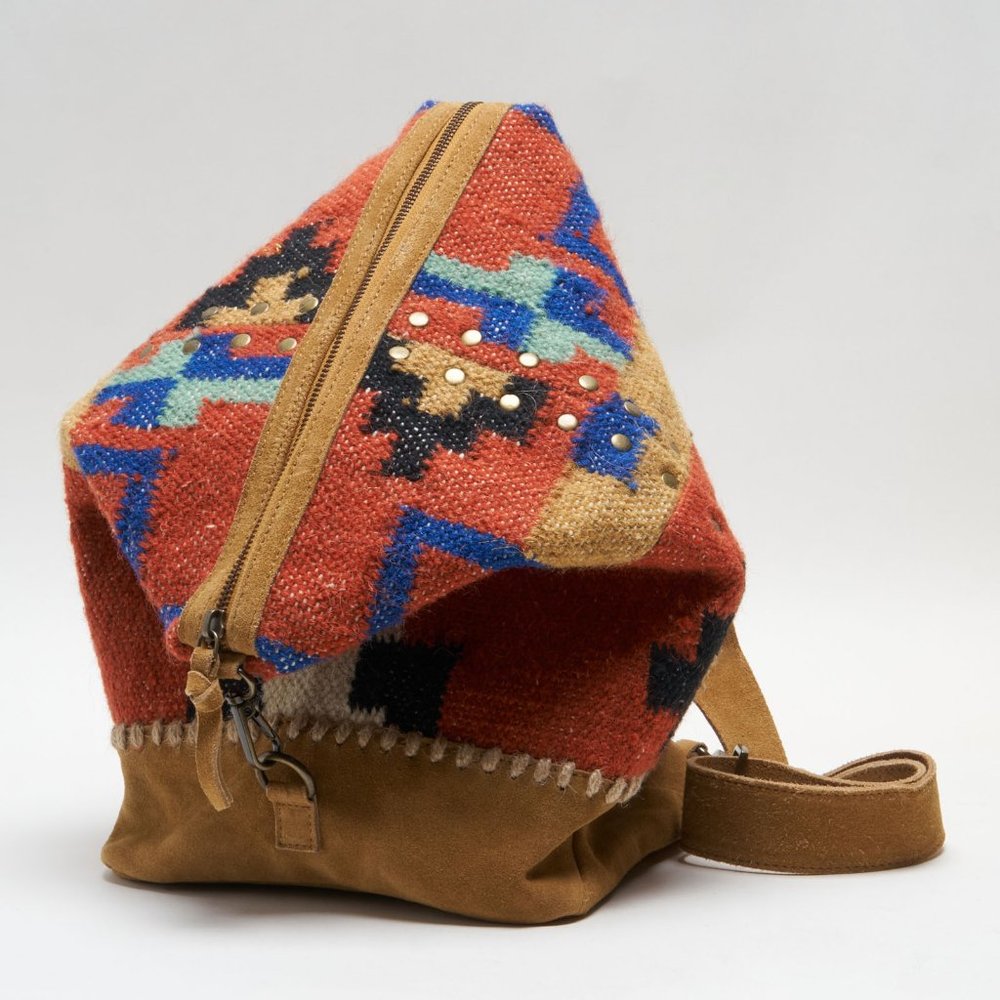 Free People Multicolor Southwestern Pattern Suede Strap Shoulder Bag - Picture 9 of 15